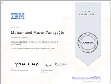 Django Application Development with SQL and Databases – IBM
