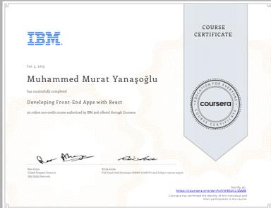 Developing Front-End Apps with React – IBM