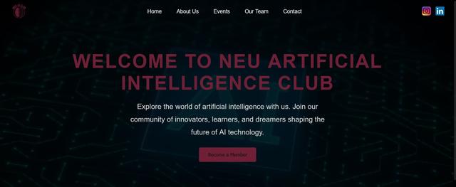 NEU Artificial Intelligence Club Official Website